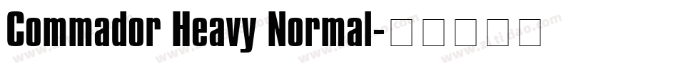 Commador Heavy Normal字体转换